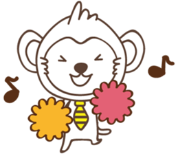 white business monkey sticker #11296619