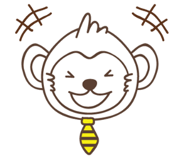 white business monkey sticker #11296625