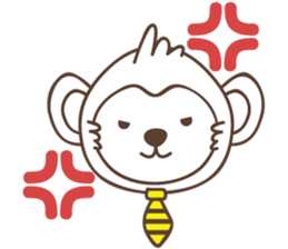 white business monkey sticker #11296626