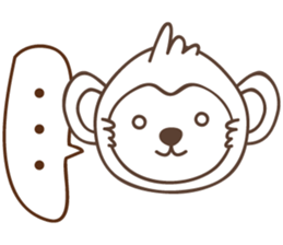 white business monkey sticker #11296628