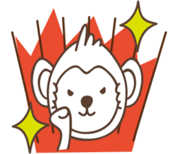 white business monkey sticker #11296630