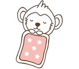 white business monkey sticker #11296631