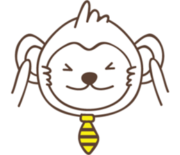 white business monkey sticker #11296637