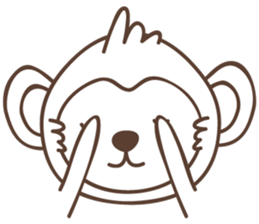 white business monkey sticker #11296638