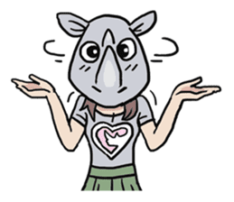 AsB - 119 Rhino Love Club sticker #11297176