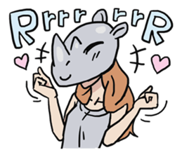AsB - 119 Rhino Love Club sticker #11297177