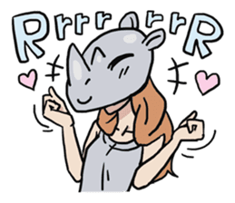 AsB - 119 Rhino Love Club sticker #11297177