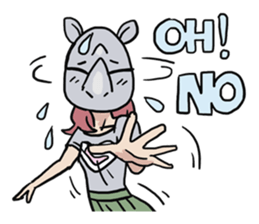 AsB - 119 Rhino Love Club sticker #11297178