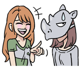 AsB - 119 Rhino Love Club sticker #11297185