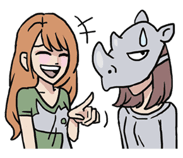 AsB - 119 Rhino Love Club sticker #11297185