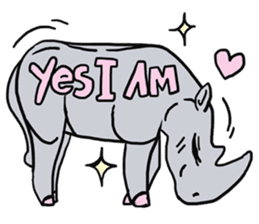 AsB - 119 Rhino Love Club sticker #11297188