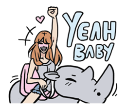 AsB - 119 Rhino Love Club sticker #11297193