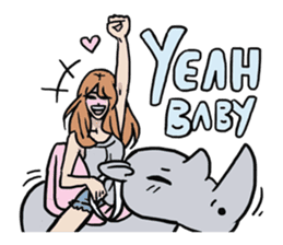 AsB - 119 Rhino Love Club sticker #11297193