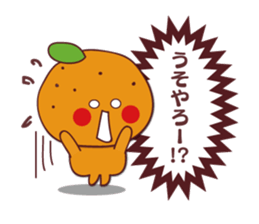 orange stamp sticker #11297565
