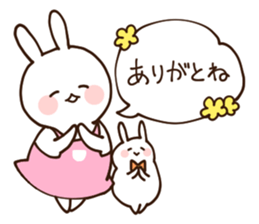 Everyday friendly housewife rabbit sticker #11297640