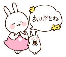 Everyday friendly housewife rabbit sticker #11297640