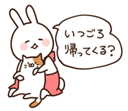 Everyday friendly housewife rabbit sticker #11297645
