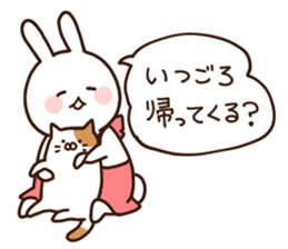 Everyday friendly housewife rabbit sticker #11297645