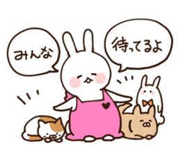 Everyday friendly housewife rabbit sticker #11297647