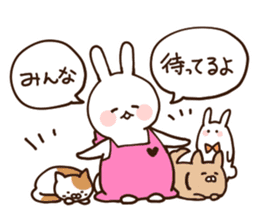 Everyday friendly housewife rabbit sticker #11297647