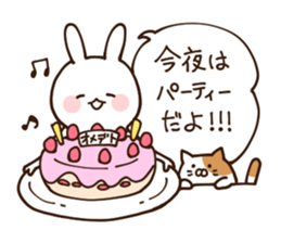 Everyday friendly housewife rabbit sticker #11297651