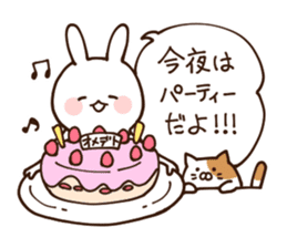 Everyday friendly housewife rabbit sticker #11297651