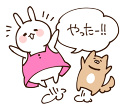 Everyday friendly housewife rabbit sticker #11297654