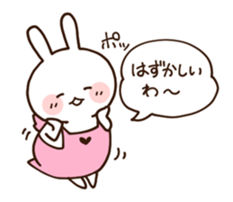 Everyday friendly housewife rabbit sticker #11297658
