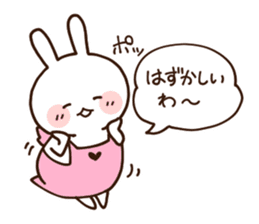 Everyday friendly housewife rabbit sticker #11297658