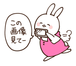 Everyday friendly housewife rabbit sticker #11297660