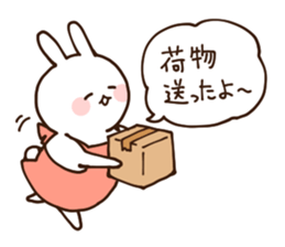 Everyday friendly housewife rabbit sticker #11297661