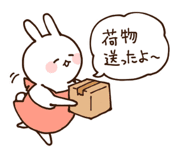 Everyday friendly housewife rabbit sticker #11297661