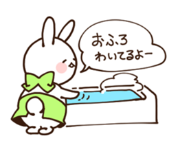 Everyday friendly housewife rabbit sticker #11297663