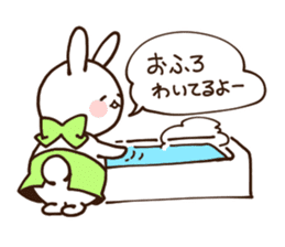 Everyday friendly housewife rabbit sticker #11297663