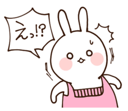 Everyday friendly housewife rabbit sticker #11297667