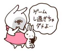 Everyday friendly housewife rabbit sticker #11297676