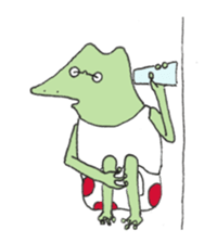 Watanabe the Little Frog 2 sticker #11297738