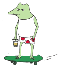 Watanabe the Little Frog 2 sticker #11297754