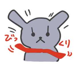 Sticker of leisurely gray bear sticker #11299137