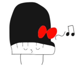 cute piano sticker sticker #11300236