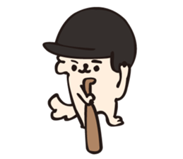 Let's play baseball !! sticker #11301729