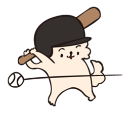 Let's play baseball !! sticker #11301731