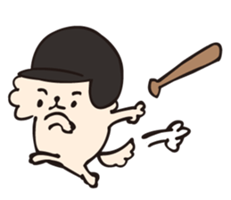 Let's play baseball !! sticker #11301732