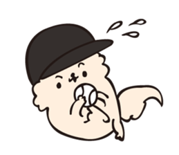 Let's play baseball !! sticker #11301739