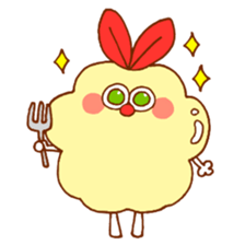 fried shrimp rabbit sticker #11302886