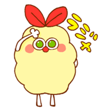 fried shrimp rabbit sticker #11302897