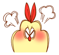 fried shrimp rabbit sticker #11302916