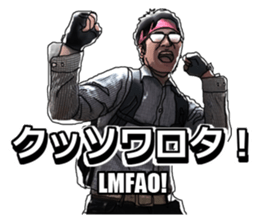 Jpanese BATTLE OTAKU Sticker sticker #11303134