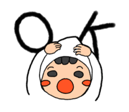 All kinds of comic faces of Shiro sticker #11303720