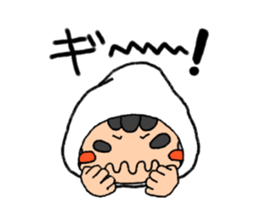 All kinds of comic faces of Shiro sticker #11303731